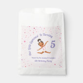私たちの小さな体操選手は5ピンクの誕生日を回している フェイバーバッグ (正面)
