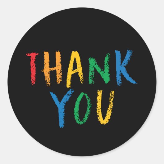 私たちの小さな卒業生 |ステッカーありがとう ラウンドシール (正面)