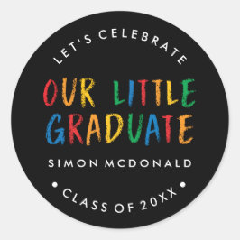私たちの小さな卒業生 | 卒業パーティーシール ラウンドシール