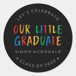私たちの小さな卒業生 | 卒業パーティーシール ラウンドシール