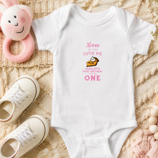 私たちの小さな可愛い子のための円周率の日1歳の誕生日 ベビーボディスーツ