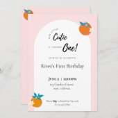 私たちの小さな可愛い子 誕生日パーティー招待状 招待状 (正面/裏面)