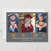 私たちの小さな大学院の写真コラージュグラード招待状 招待状 (正面)