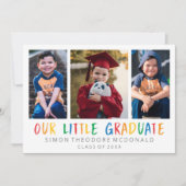 私たちの小さな大学院の写真コラージュグラード招待状 招待状 (正面)