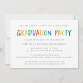 私たちの小さな大学院の写真コラージュグラード招待状 招待状 (裏面)