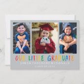 私たちの小さな大学院の写真コラージュグラード招待状 招待状 (正面)