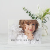 私たちの小さな天使フルフォトホリディグリーティングカード シーズンカード (スタンド正面)
