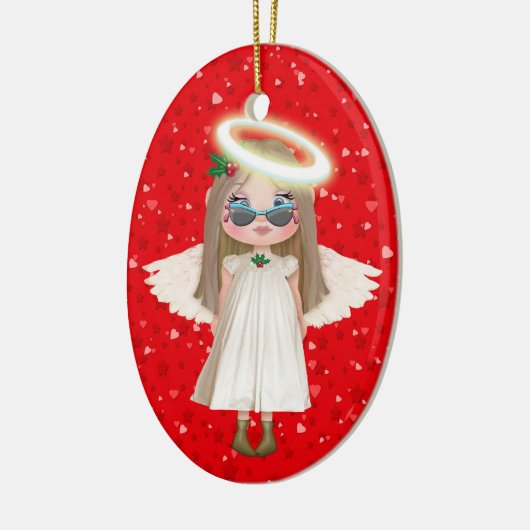 私たちの小さな天使 セラミックオーナメント (左)