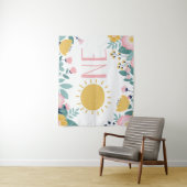 私たちの小さな太陽のボーホー フラワー ワン タペストリー (インサイチュ)