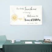 私たちの小さな太陽の光が一つかわいい誕生日を迎える 横断幕 (トレードショー)