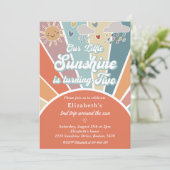 私たちの小さな太陽の光が一つの二歳の誕生日を迎える 招待状 (スタンド正面)