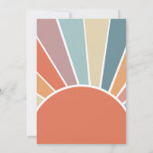 私たちの小さな太陽の光が1歳の誕生日を迎える 招待状 (裏面)