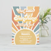 私たちの小さな太陽の光が2歳の誕生日を迎える 招待状 (スタンド正面)