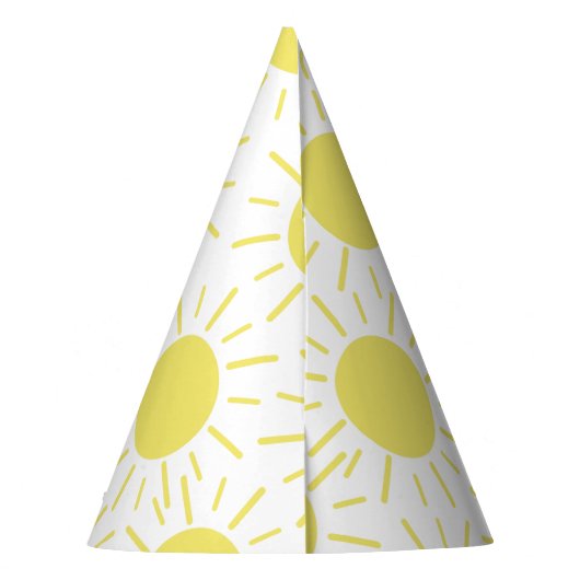 私たちの小さな太陽の光の最初の誕生日 パーティーハット (裏面)