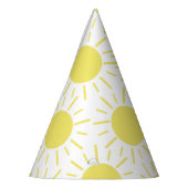 私たちの小さな太陽の光の最初の誕生日 パーティーハット (左)