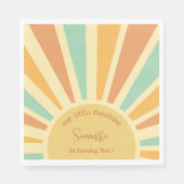 私たちの小さな太陽の光の誕生日の大きな太陽 スタンダードランチョンナプキン (正面)