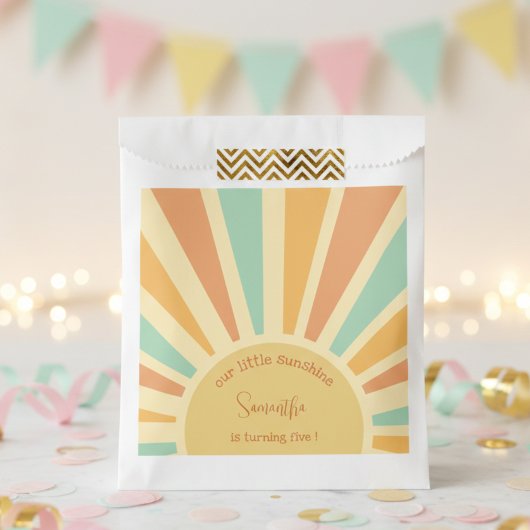私たちの小さな太陽の光の誕生日の大きな太陽 フェイバーバッグ