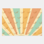 私たちの小さな太陽の光の誕生日の大きな太陽 ラッピングペーパーシート (正面2)