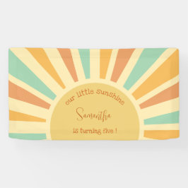 私たちの小さな太陽の光の誕生日の大きな太陽 横断幕