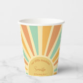 私たちの小さな太陽の光の誕生日の大きな太陽 紙コップ (正面)