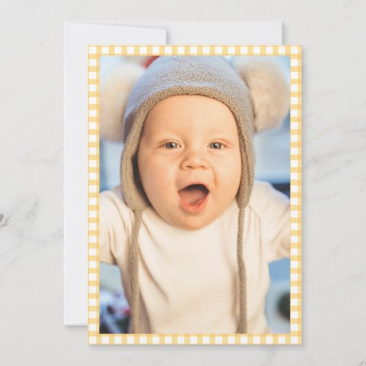 私たちの小さな太陽の光は一つの子供の誕生日写真 招待状 (裏面)