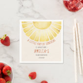 私たちの小さな太陽の光ベビーシャワー招待状 スタンダードカクテルナプキン (インサイチュ)