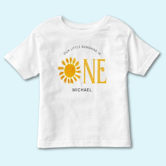 私たちの小さな太陽は1歳になりました トドラーTシャツ