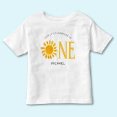 私たちの小さな太陽は1歳の誕生日 トドラーTシャツ