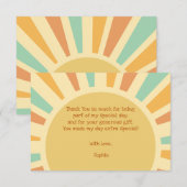 私たちの小さな太陽 ビッグサン レイズ 誕生日 サンキューカード (正面/裏面)