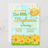 私たちの小さな太陽 - 春の招待 招待状 (正面)