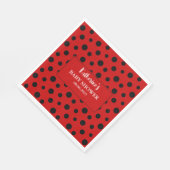 私たちの小さな女性は彼女の方法の女の子の赤ちゃんシャワー スタンダードランチョンナプキン (角)