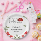 私たちの小さな女性は彼女の方法の女の子の赤ちゃんシャワー ペーパープレート (パーティー)