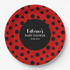 私たちの小さな女性は彼女の方法の女の子の赤ちゃんシャワー ペーパープレート