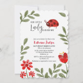 私たちの小さな女性は彼女の方法の女の子の赤ちゃんシャワー 招待状 (正面)