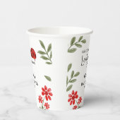 私たちの小さな女性は彼女の方法の女の子の赤ちゃんシャワー 紙コップ (左)