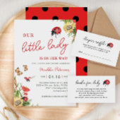 私たちの小さな女性は赤ちゃんのシャワーを途中にある 招待状