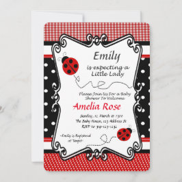 私たちの小さな女性をシャワー 招待状