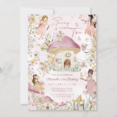 私たちの小さな妖精のフローラガーデン2nd誕生日I 招待状 (正面)