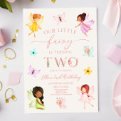 私たちの小さな妖精は魅惑された2番目の誕生日パーティー 招待状