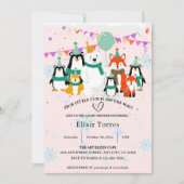 私たちの小さな子熊 | 北極の動物ベビーシャワー 招待状 (正面)