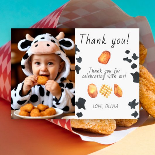 私たちの小さな宝物の誕生日ありがとう サンキューカード