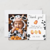 私たちの小さな宝物の誕生日ありがとう サンキューカード (正面)