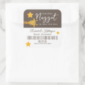 「私たちの小さな宝」ベビーシャワーのお土産ラベル スクエアシール (バッグ)