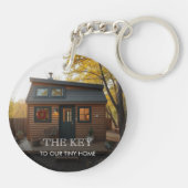 私たちの小さな家の写真への鍵 キーホルダー (裏面)
