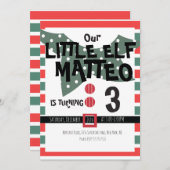 私たちの小さな小妖精や小人-小妖精や小人衣装任意の年齢の誕生日パーティー 招待状 (正面/裏面)