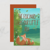 私たちの小さな巣を導く狐 - 父の日 (正面/裏面)