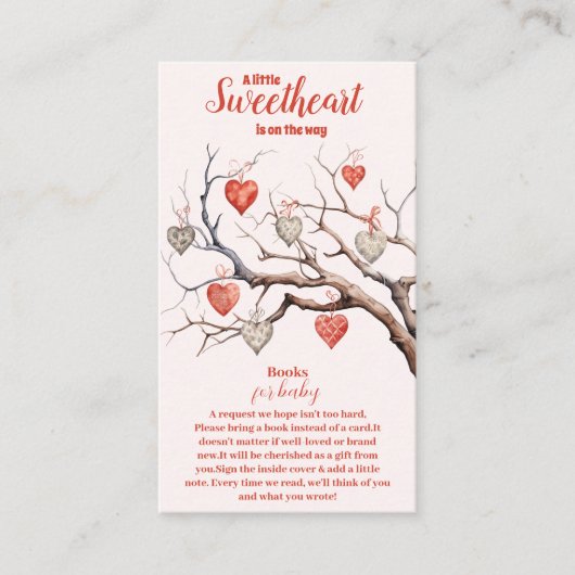 私たちの小さな恋人のバレンタインデーのベビー エンクロージャーカード (正面)