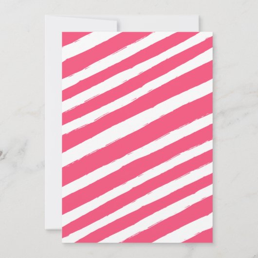 私たちの小さな恋人の最初の誕生日 招待状 (裏面)