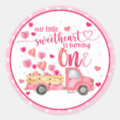 私たちの小さな恋人は一つのステッカーを回している ラウンドシール (正面)