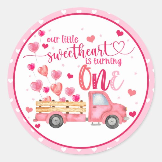 私たちの小さな恋人は一つのステッカーを回している ラウンドシール (正面)